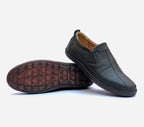 clarks comfortable shoes black leather BL04