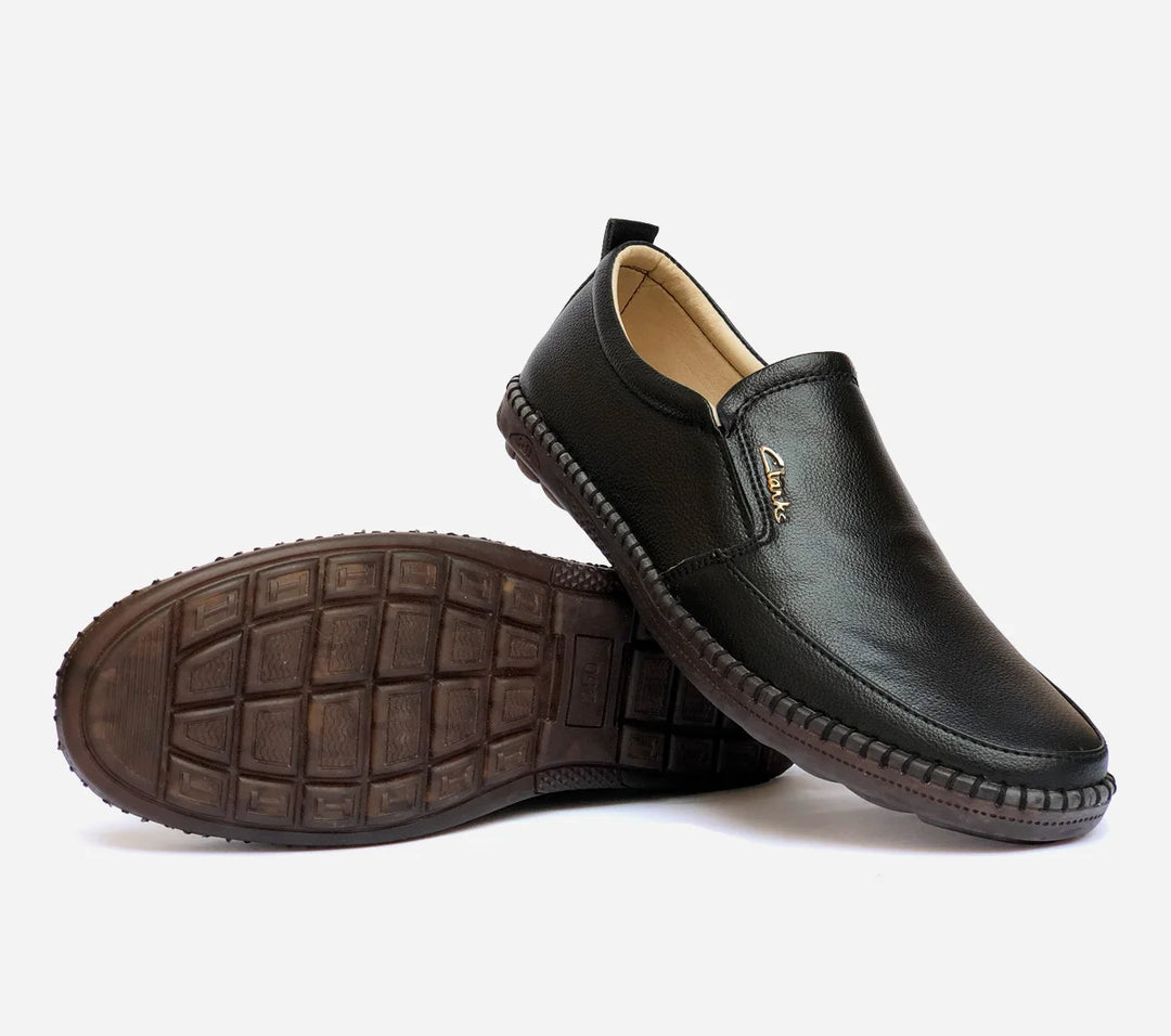 clarks shoes black leather BL104