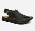 peshawari Zalmi leather sandal black color ZLBL101