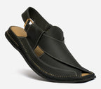 peshawari Zalmi leather sandal black color ZLBL103