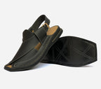 peshawari Zalmi leather sandal black color ZLBL104